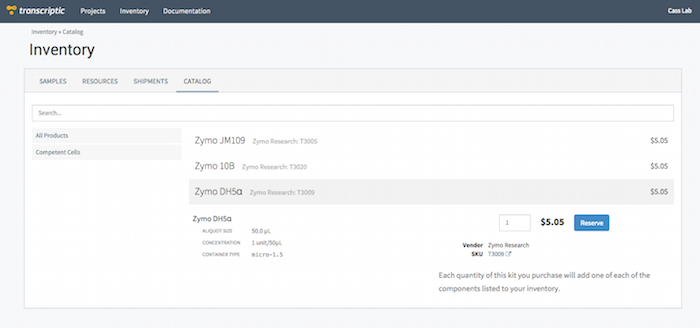 Inventory screenshot